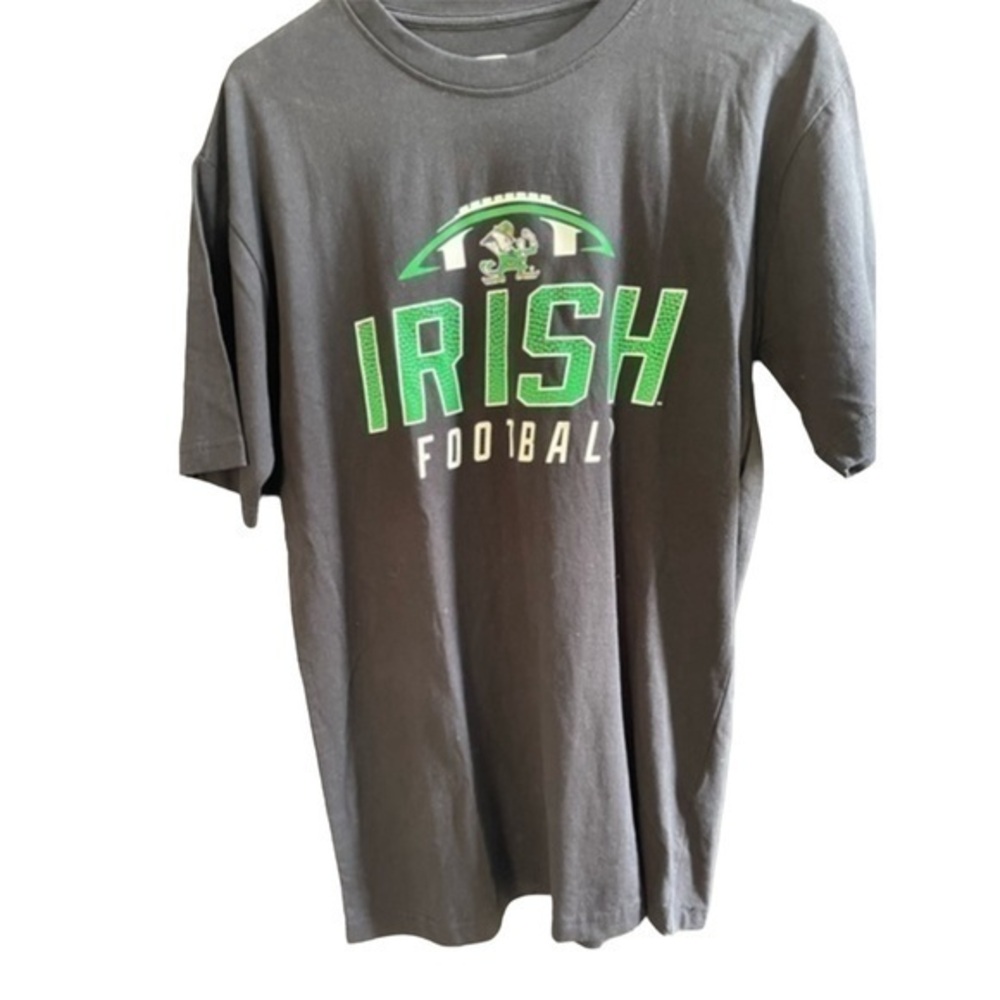NWT‎ Notre Dame Fighting Irish Football T Shirt Tailgate Navy Blue Size M